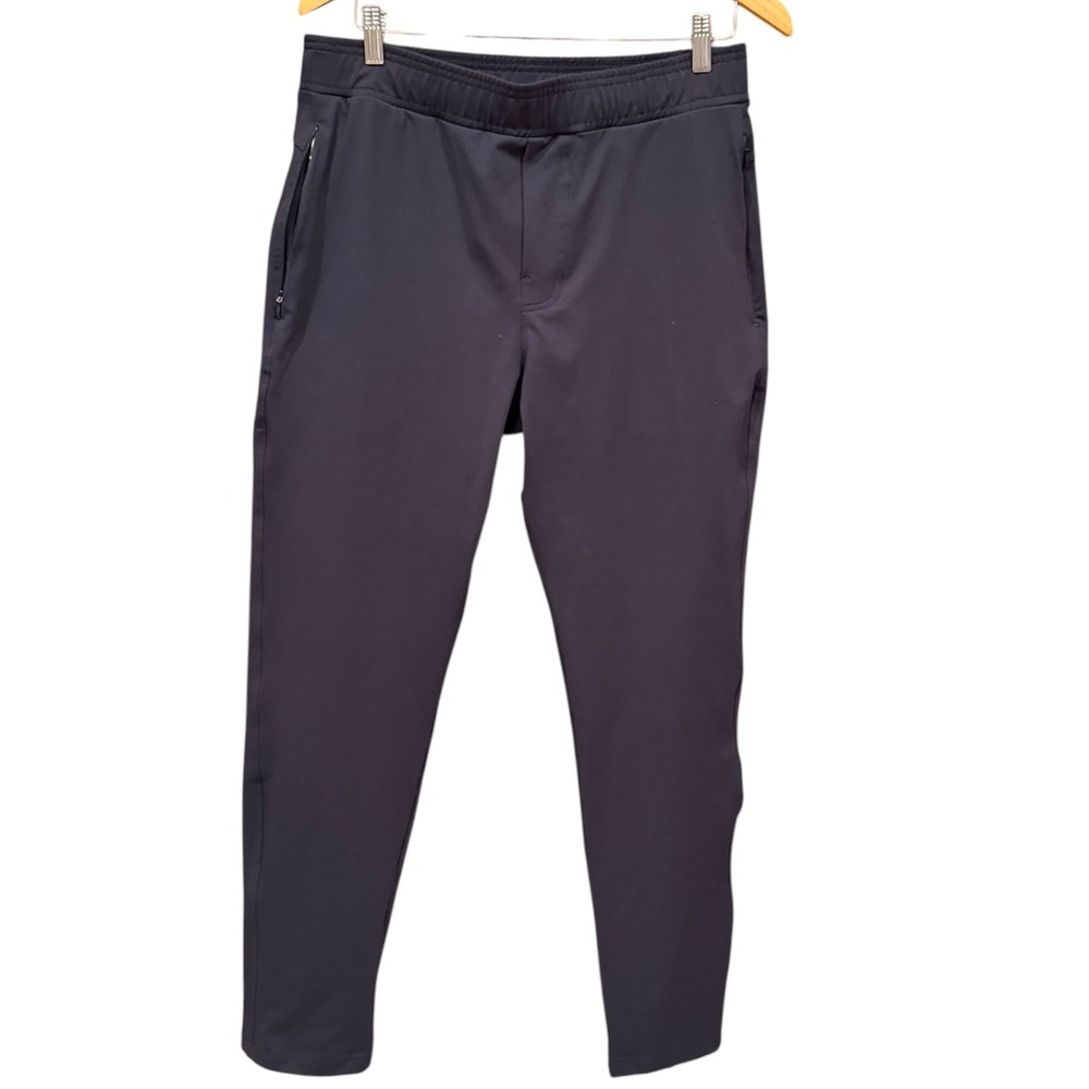 NWOT Public Rec All Day Every Day Pants Black Elastic Waist Size 34x28 ADED